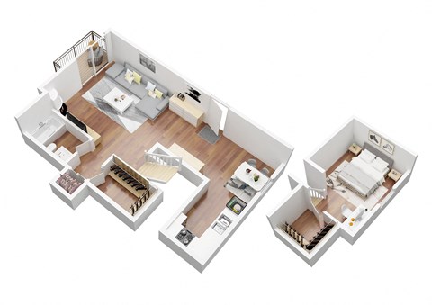Corsica Loft  Floorplan Oxnard Terrace